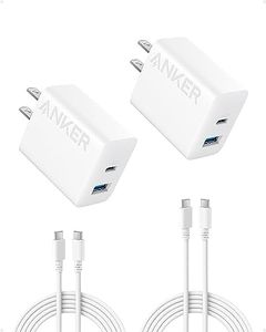 Anker iPhone 16 Charger, USB C Charger, 2-Pack 20W Dual Port USB C Charger Block for iPhone 16 / 15 / 14 and More (2-Pack 5 ft USB C Cable Included)