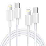 USB C to Lightning Cable 1M+2M [Apple MFi Certified] Fast USB C iPhone Charger Cable 2Pack 3FT+6FT Lightning to Type C Cable for iPhone 14 Pro Max 13 12 11 X XS XR Plus