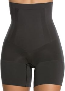 SPANX SPANXsculpt OnCore High-Waisted Mid-Thigh Short - Powerful Sculpting Shapwear for Women - Level 4 Compression - Core Control - Very Black - X-Small - Petite