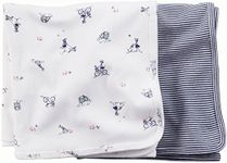 Carter's Carter's 2 pk Swaddle Blanket- Navy - Navy