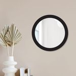 Creative Arts n Frames Magnetic Mirror for Bathroom, Household Refrigerator, Locker Accessory, Workshop Toolbox, Office Cabinet, Cosmetic (Classy Black Round 7 x 7 inch Megnatic Mirror)