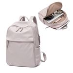 Womens Laptop Backpack with Separate Laptop Compartment Water Resistant Computer Backpacks Fits 14 Inch Notebook Travel Work College Bags (14-Inch, Pink)