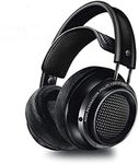 Philips Fidelio X2HR/00 Over-Ear Headphones, High-Resolution Headphones (Noise Cancelling, 50-mm Neodymium Driver, High Res Audio, Deluxe Memory Foam Ear Pads, Cable Clip) Black