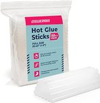 50pcs Full Size Hot Glue Sticks for Large Glue Gun, 0.43x6 inches Large Glue Sticks, Bulk-Pack for Arts Crafts DIY Fabric Gluing & More