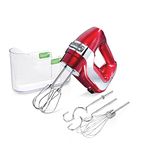 Hamilton Beach Professional 62653 Professional 5 Speed Hand Mixer, Red