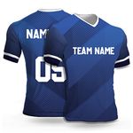 Daily Orders Soccer T-Shirts For Men Football Jersey With My Name Printed Football Jersey For Men Under 400 Soccer Jersey Jersey With Name Dodr1008-C901159-C-Wh-L, Regular Fit, Multicolour