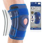 Neo G Knee Support Brace Stabilised Open Patella - For Knee Pain Arthritis, Joint Pain, Meniscus Tear, Ligament Injuries, Running - Adjustable Compression Knee Support Patella Knee Strap