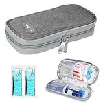 YOUSHARES Insulin Travel Case - Insulin Cooler Travel Case with 2 Ice Packs for Insulin Pen and Diabetic Supplies, Handy Medication Insulated Diabetic Carrying Cooling Bag