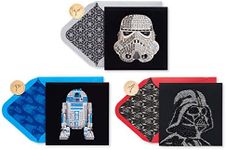 Papyrus Star Wars Birthday Card Assortment, Darth Vader, Storm Trooper, and R2-D2 (3-Count)