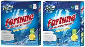 Fortune Dishwasher Detergent - 1 Kg x 5 Pcs - Compatible with All Dishwasher Brands & Dishwasher Detergent Bar 1 Kg - Compatible with All Dishwasher Brands