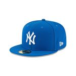 New Era x MLB Men's New York Yankees Basic 59Fifty Fitted Hat Royal Blue 7 3/8