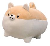 Auspicious beginning Stuffed Animal Shiba Inu Plush Toy Anime Corgi Kawaii Plush Dog Soft Pillow, Plush Toy Gifts for Boys Girls(Brown, 15.7in)