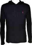 Polo Ralph Lauren Mens Jersey Knit Hoodie Tee - Black - Large