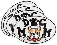 Okuna Outpost Dog Mom Waterproof Car Magnets, Vehicle Magnetic Bumper Sticker for Gifts (6 x 4 in, 4 Pack)