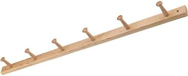 iDesign Wood Wall Mount Coat Rack w