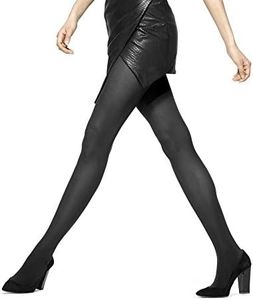 HUE Women's Opaque Control Top Tight, Black, Size 2