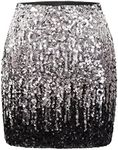 MANER Women's Sequin Skirt Sparkle 