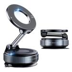 CLOUDVALLEY 2026 Upgraded Vacuum Ultra Suction Magnetic Phone Holder, 98LBS Strongest Suction & 2600gf Magnetic for Magsafe Car Mount, 360° Adjustable Foldable Holders for Your Car for All Smartphones