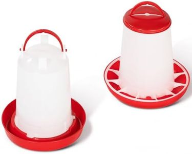 IDMarket - Lot mangeoire 3 KG et Abreuvoir 3L pour Poules et volailles