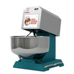 MICROACTIVE® Heavy Duty Stainless Steel Electric Dough Kneader/Mixer Machine | Weat/Besan/Maida Dough Maker With Stainless Steel Bowl & Beater For Hotel, Restaurant, Bakery, Uses. (15kg | 1.5HP)