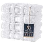 Qute Home 4-Piece Hand Towels Set, 