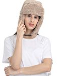 HIVER Face mask Balaclavas Fleece Thick Full Cover for Winter, Face Mask for Riding Bike, Trekking Snow Cap Winter Balaclava Mask (Brown)