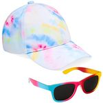 CityComfort Girls Cap and Sunglasses Set, Baseball Cap and UV Sunglasses (Multicolor)