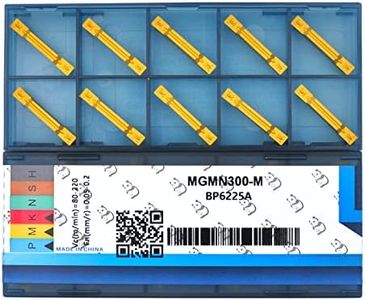 CDBP Carbide Grooving Inserts MGMN300-M for MGEHR/L and MGIVR/L Grooving Cut-Off Tool Holder, Installed with KOLORY, CVD Coating Metal Cutting, 10pcs