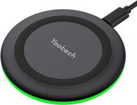 yootech Wireless Charger, Fast Wireless Charging Pad for iPhone 16/16 Plus/16 Pro Max/15/14/13/SE 2022/12/11/X/8, for Samsung Galaxy S23/S22S22/S21, for Air Pods Pro 2 (No AC Adapter)