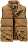 Winter Wool Vest Men Cotton Padded 