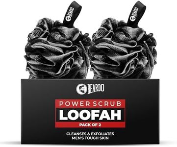 Beardo Power Scrub Large Loofah for bathing for men | Loofah Scrubber Exfoliator removes dead skin & Controls Oil | High Lather Creation | Cleanses & Exfoliates |Pack of 2 | Suitable for all Skin types | Made for Men & Women
