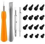 16 pcs Ring Doorbell Screwdriver Replacement Kit, Security Screws and Screwdriver Kit, T 6 T15 Doorbell Screws Double-Ended Torx Screwdriver Bit, for Video Doorbell Battery WiFi Password Reset Access