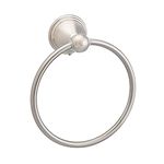 Amazon Basics Modern Towel Ring, 6.3-inch Diameter, Satin Nickel