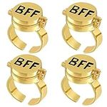 Ucilon BFF Rings for 4 Girls,Best F