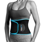 EzyFit by Montavi Waist Trimmer Premium Weight Loss Ab Belt for Women & Men Exercise Workout. Sweat Enhancer Adjustable Fat Burner Stomach Wrap. Sweet Abdominal Muscle & Back Support Plus Bonus