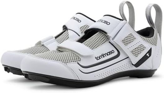 Tommaso Veloce 100 Triathlon Road Cycling Shoe - White - 42