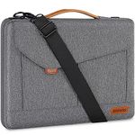 DOMISO 17-17.3 Inch Laptop Sleeve Water Resistant Business Briefcase Messenger Bag Compatible with 17.3" Dell Computer/HP Pavilion 17/ProBook 470/MSI GS73VR Stealth PRO/Lenovo/Acer/ASUS,Grey