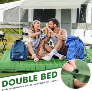 HiiPeak Ultralight Inflatable Sleeping Pad – Built-in Pump, Waterproof, Green