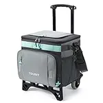 TOURIT 50-Can Collapsible Rolling C