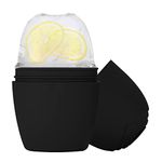 Ice Roller for Face, Evmliy Food-Grade Silicone Ice Roller Facial Ice Mold to Brighten Skin Enhancing Natural Glow, Reusable Ice Roller for Eye Puffiness Relief , Face Roller Skin care for Neck, Black