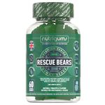 Rescue Bears Daytime Stress & Anxiety Relief | Pineapple Flavour | 60 Vegan Gummies | with Glycine, Taurine, Green Tea, Lemon Balm, Chamomile, Vitamins & Prebiotics for Calming