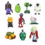 Jhesao 10Pcs Plants Vs Zombies Toys Set Action Figures Pvc Toy New, Great Gifts For Kids And Fans, Birthday And Party