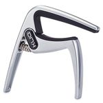 KLIQ Guitar Capo for Acoustic and Electric 6-String Guitars, Satin Silver