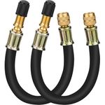 2-Pcs Tyre Inflator Pipe, 21cm Tire Inflator Replacement Hose, Air Gun for Vehicle Maintenance, Durable Construction and Universal Compatibility, Quick Connect Fittings for Efficient Inflation