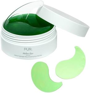 Hydrogel Rejuvenating Under Eye Patches, Mellow Eyes by PUR Beauty - Hydrates, Plumps & Brightens Under Eye - Hemp Seed Oil, Green Tea Extract, Kiwi Fruit Extract - Cruelty & Gluten Free - 30 Pairs