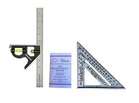 Swanson Tool Co S0101TC132 Value Pack with Speed Square Layout Tool, Blue Book and 12 Inch Combination Square