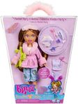 Bratz Slumber Party - Yasmin Fashion Doll - With 2 Sets of Pyjamas, Plush, and Accessories - Suitable for Kids and Collectors