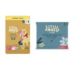 Little Angels Size 1 Nappies Newborn Disney Jumbo 70 Pack + 150 Nappy Bags