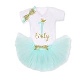 1st Birthday Outfit Personalised 1-2-3-4-5-6-7-8-9-10 Birthday outfit Tutu skirt Baby girl outfit Toddler outfit