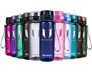 Super Sparrow Sports Water Bottle - 500ml - Non-Toxic BPA Free & Eco-Friendly Tritan Co-Polyester Plastic - For Running, Gym, Yoga, Outdoors and Camping